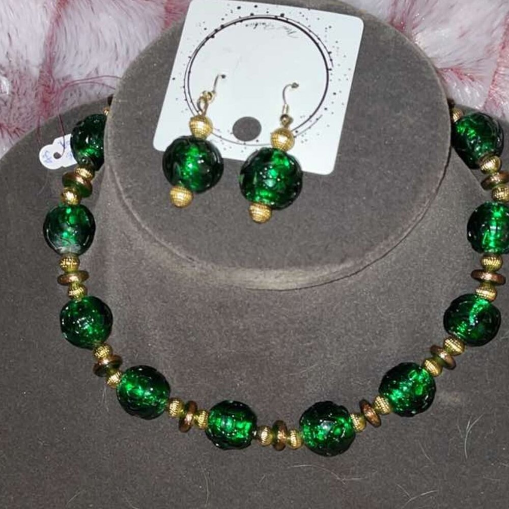 Vintage necklace and earring set